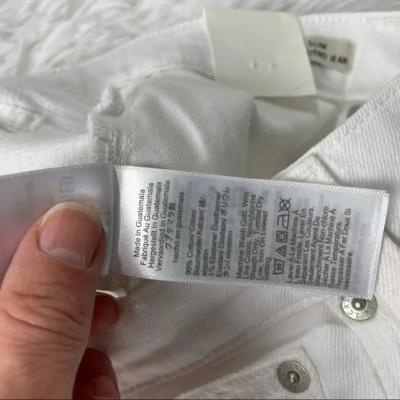 New With Defects J Crew Slim Boy Jeans White 29 - Picture 5 of 11